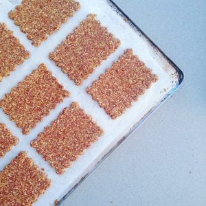Herbed Flax Crackers